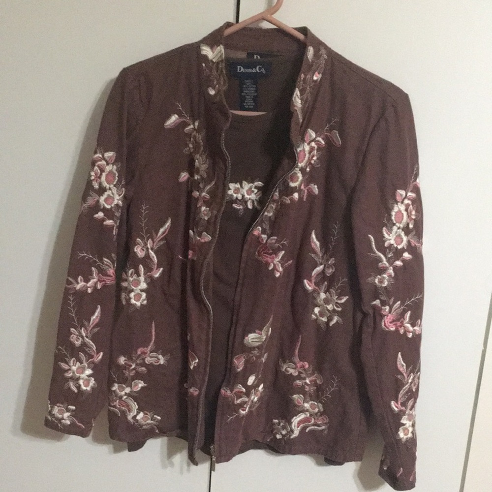 Denim & Company jacket and t-shirt set